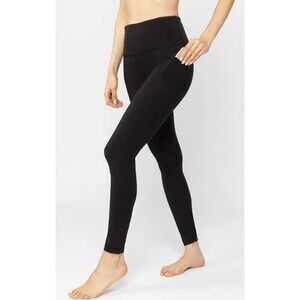 90 degree reflex warm fleece lined Black leggings pants xs